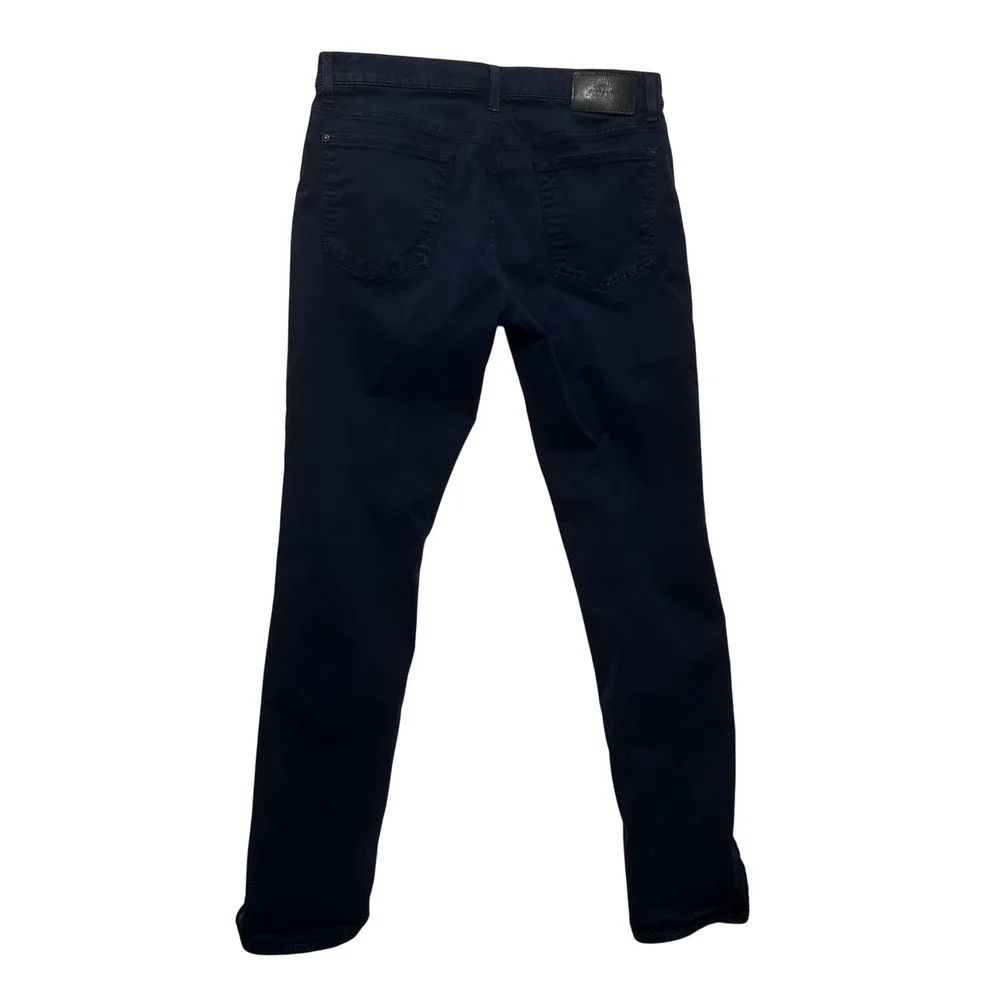 7 For All Mankind Mens Minimalist Dark Academia Adrien Pants 32 Navy Slim Chino